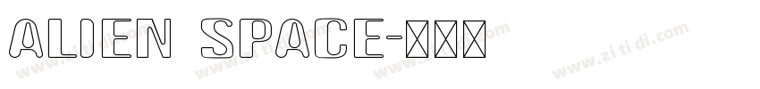 alien space字体转换
